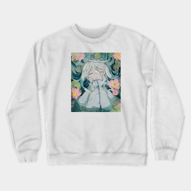 Lotus and Angel Crewneck Sweatshirt by soresaki